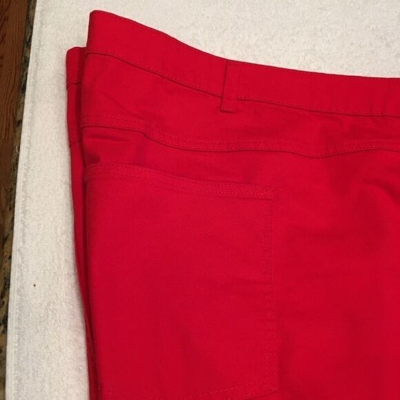 Woman Within size 42w Petite red Capris NWOT - Picture 7 of 11